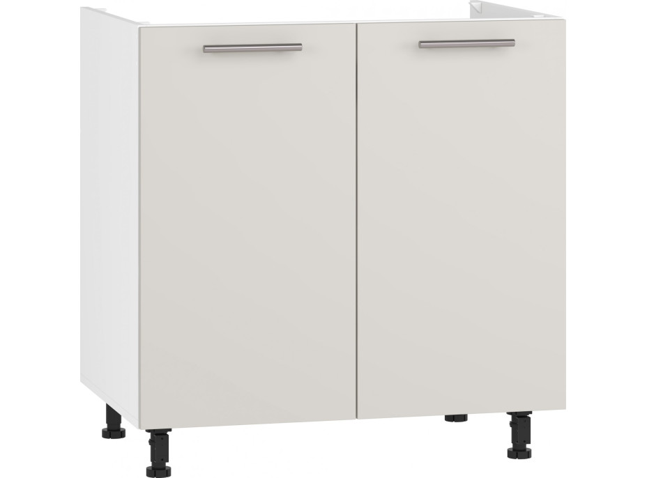 Dolní kuchyňská skříňka pro zabudování dřezu VITO - 80x82x52 cm - kašmírová lesklá