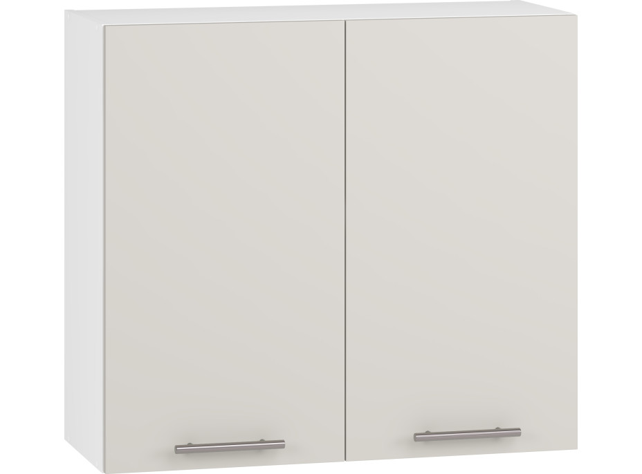 Závěsná kuchyňská skříňka VITO - 80x72x30 cm - kašmírová lesklá