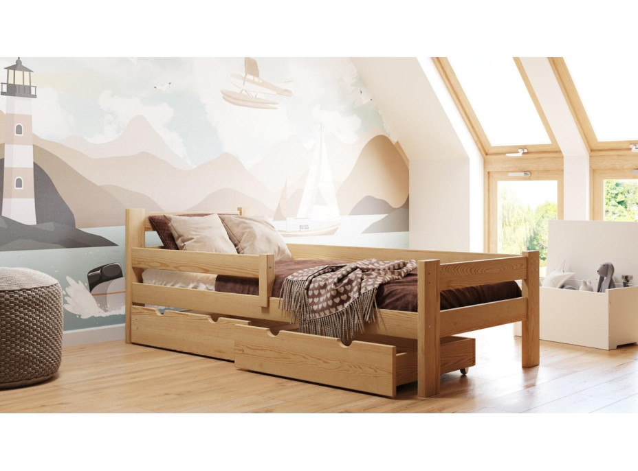 Dětská postel z masivu PAVLÍK MAX - 180x80 cm