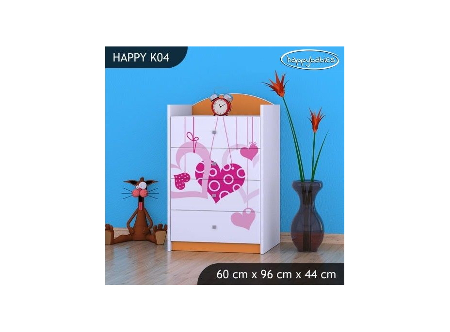 Dětská komoda FALL IN LOVE - TYP 4