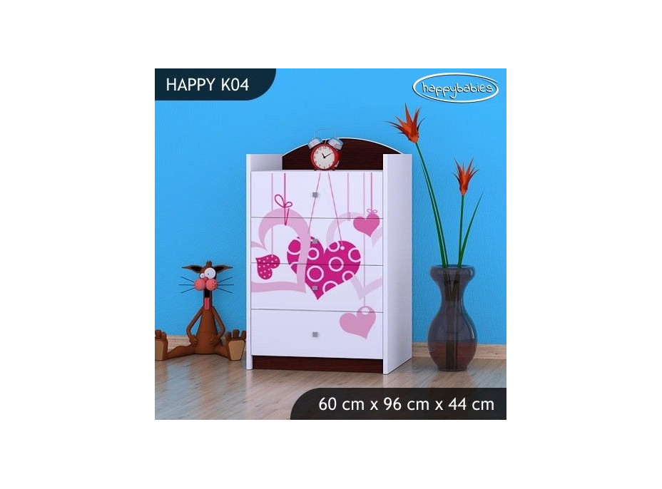 Dětská komoda FALL IN LOVE - TYP 4