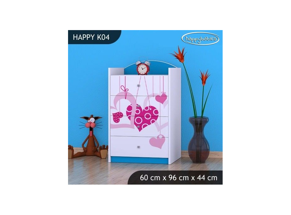 Dětská komoda FALL IN LOVE - TYP 4