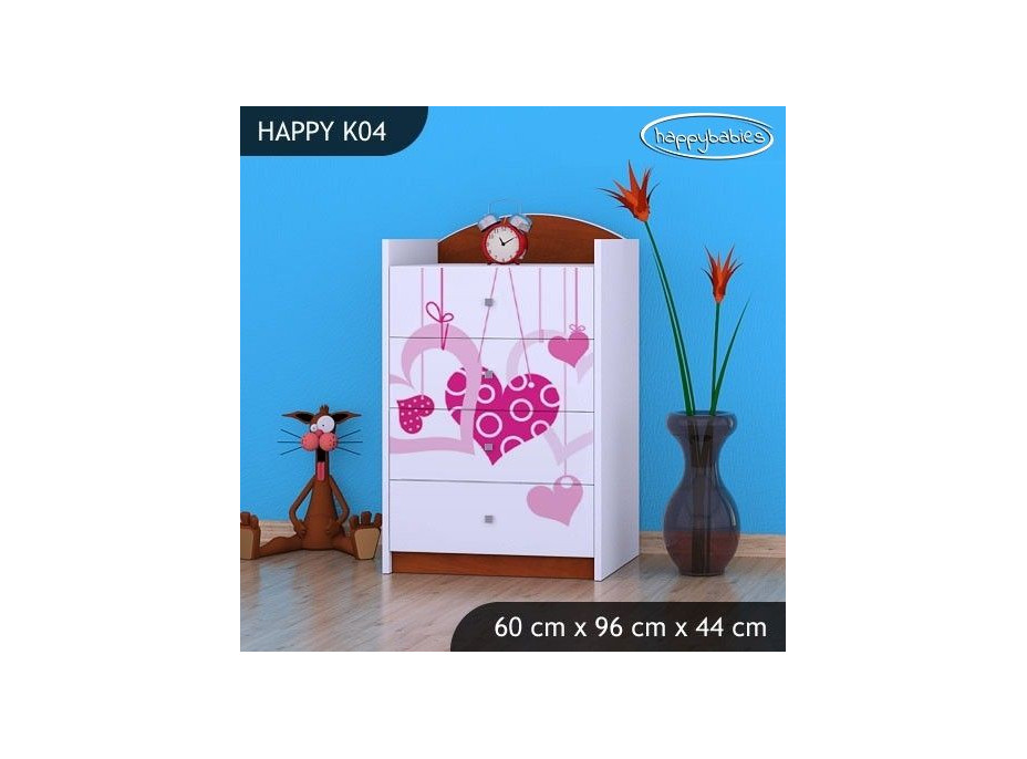 Dětská komoda FALL IN LOVE - TYP 4