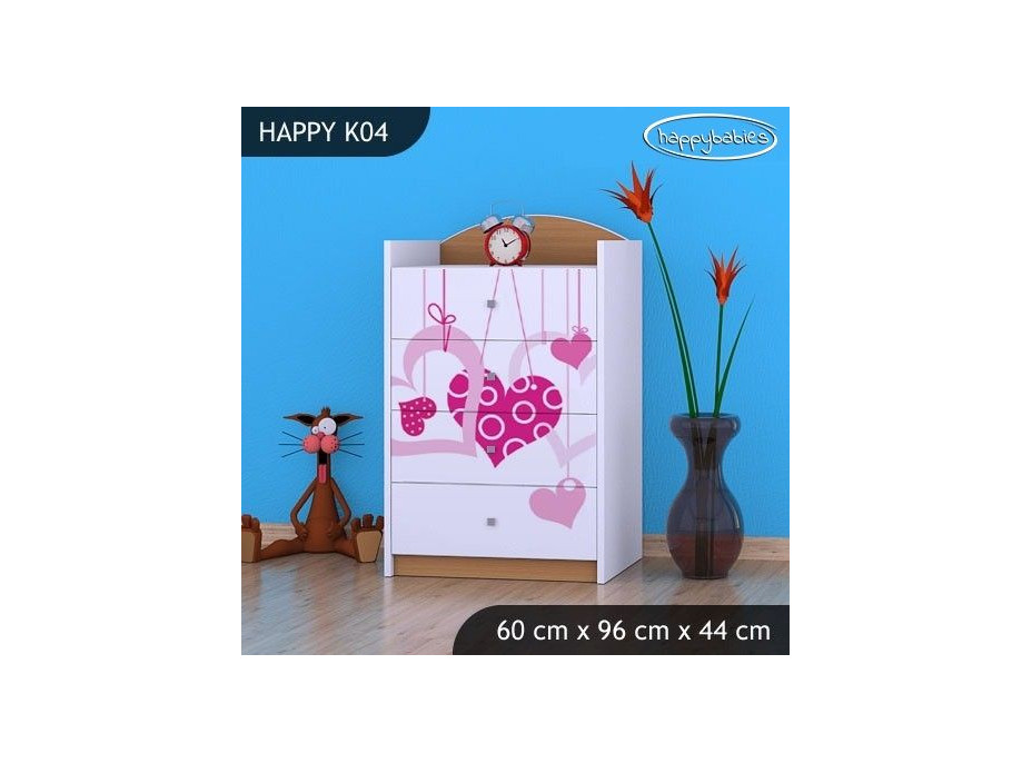 Dětská komoda FALL IN LOVE - TYP 4