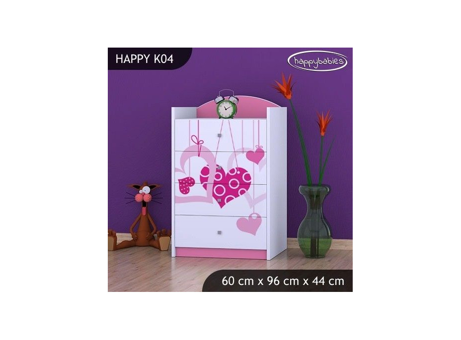 Dětská komoda FALL IN LOVE - TYP 4