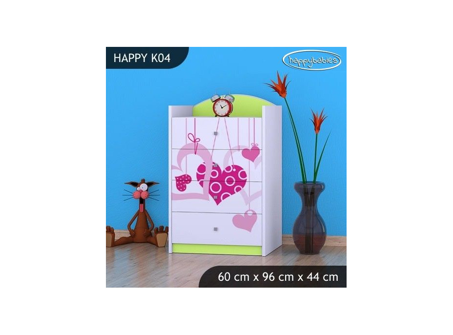 Dětská komoda FALL IN LOVE - TYP 4