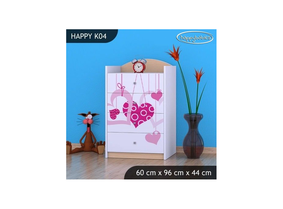 Dětská komoda FALL IN LOVE - TYP 4