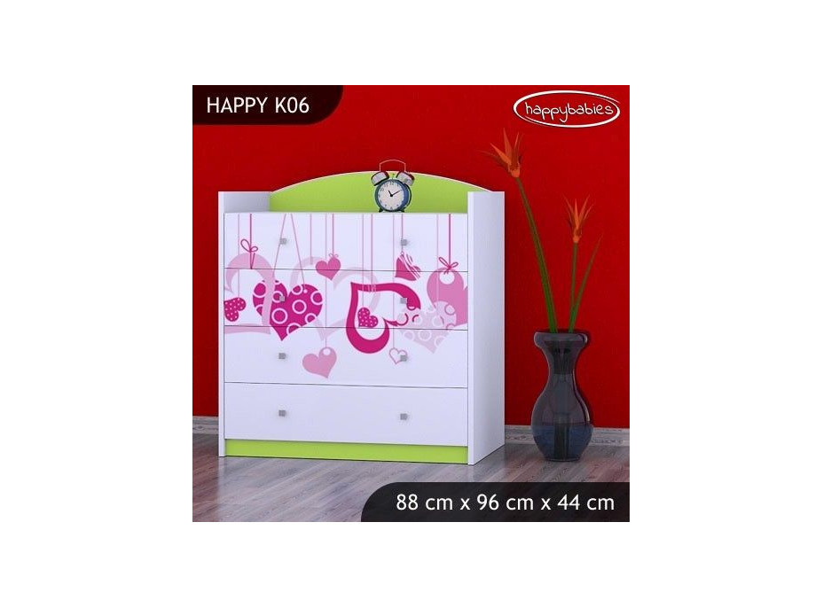 Dětská komoda FALL IN LOVE - TYP 6