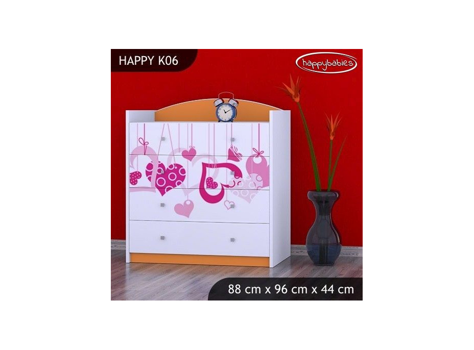 Dětská komoda FALL IN LOVE - TYP 6