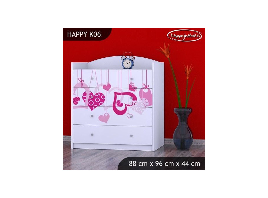 Dětská komoda FALL IN LOVE - TYP 6