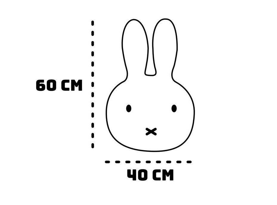 Plyšový polštářek MIFFY - 60 cm