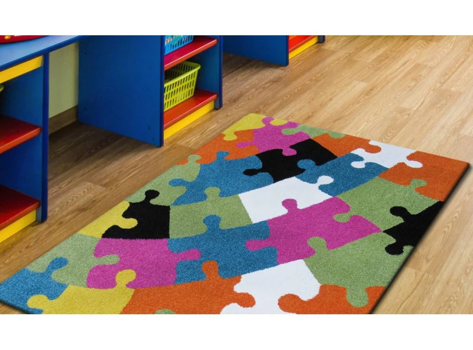 Dětský koberec Puzzle - multicolor