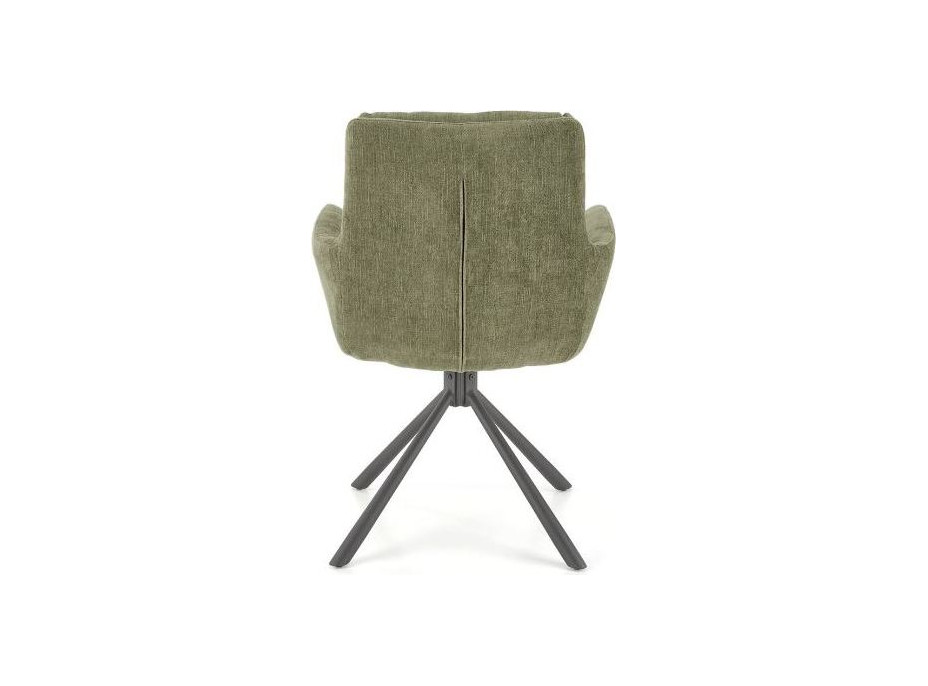 Jídelní otočné křesílko HAYES - olivově zelené