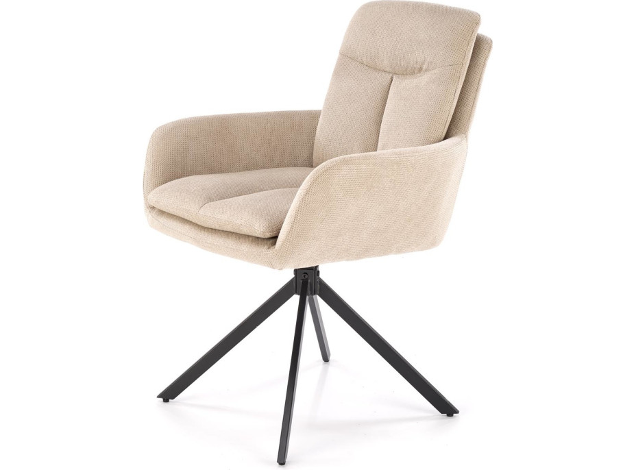 Jídelní otočné křesílko AIDEN - béžové