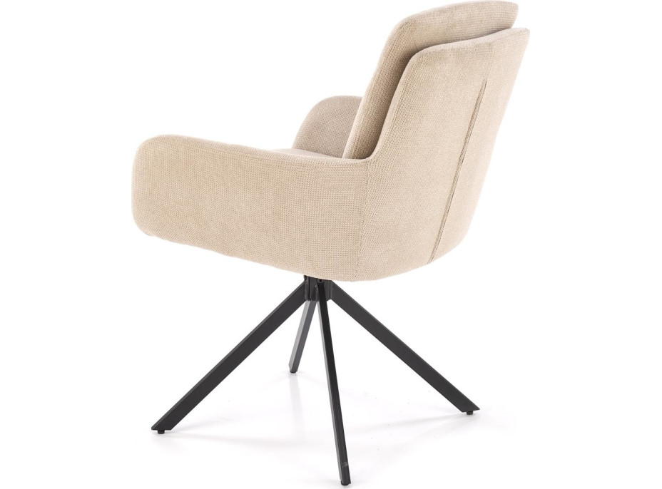 Jídelní otočné křesílko AIDEN - béžové