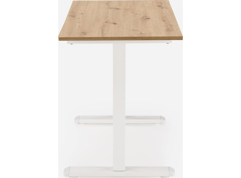 Psací stůl KEVIN s nastavitelnou výškou - dub artisan/černý