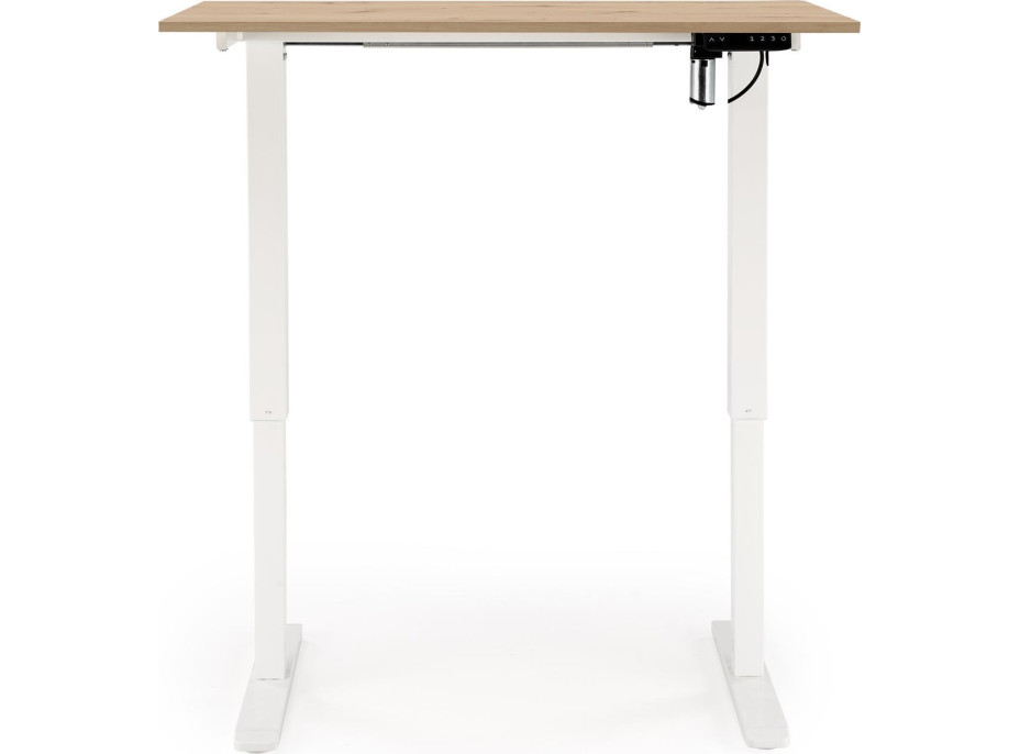 Psací stůl KEVIN s nastavitelnou výškou - dub artisan/černý