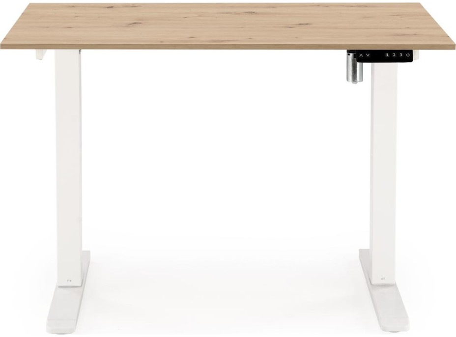 Psací stůl KEVIN s nastavitelnou výškou - dub artisan/černý