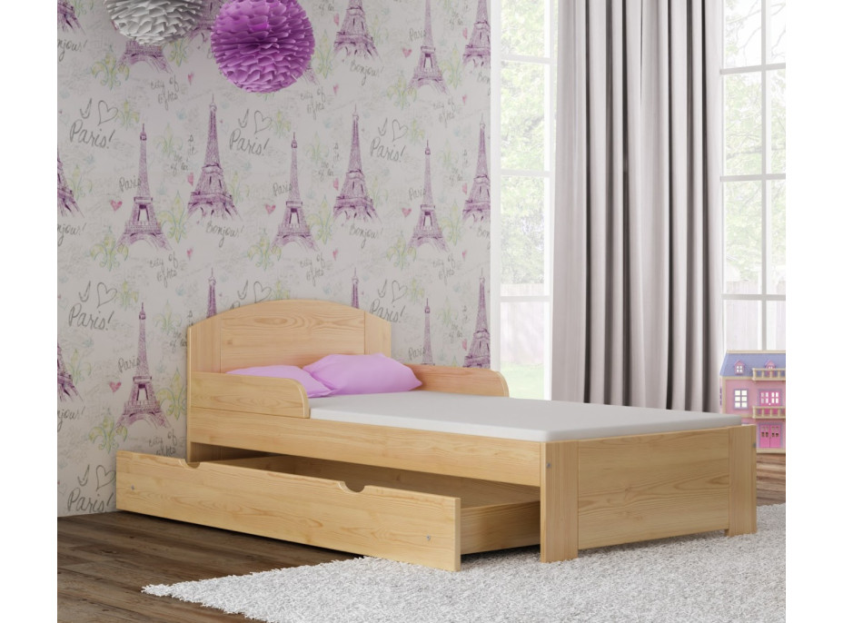 Dětská postel z masivu BIST - 160x80 cm
