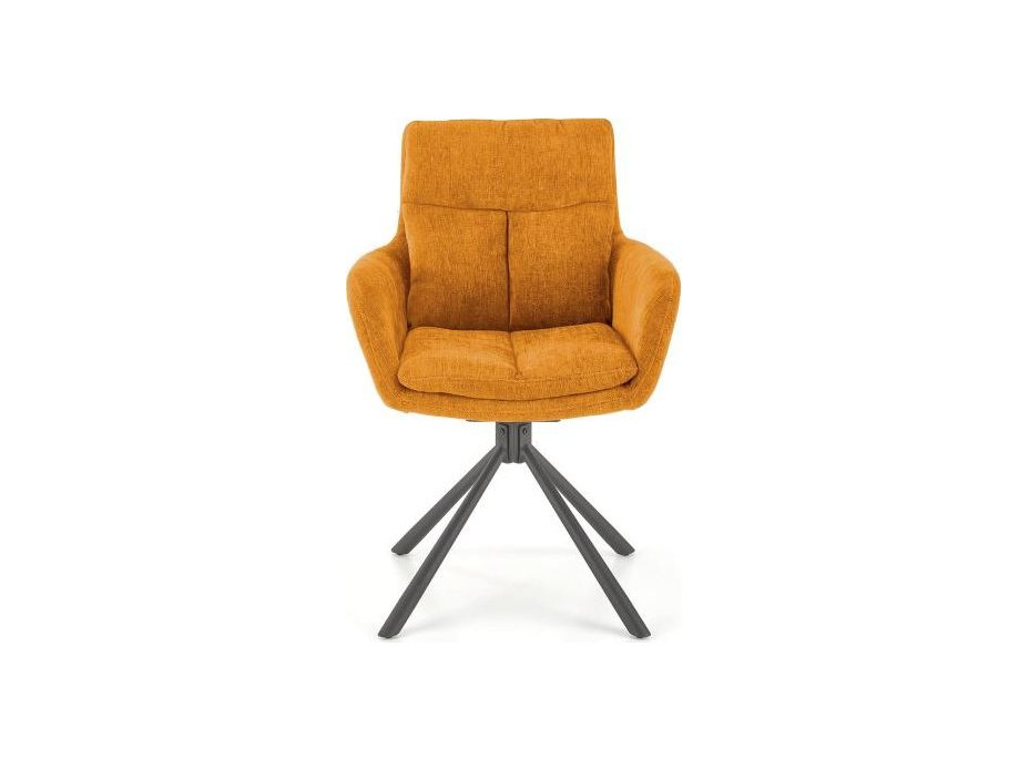 Jídelní otočné křesílko HAYES - hořčicově žluté