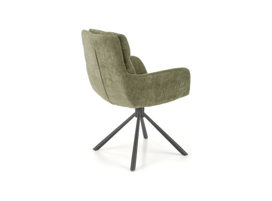 Jídelní otočné křesílko HAYES - olivově zelené