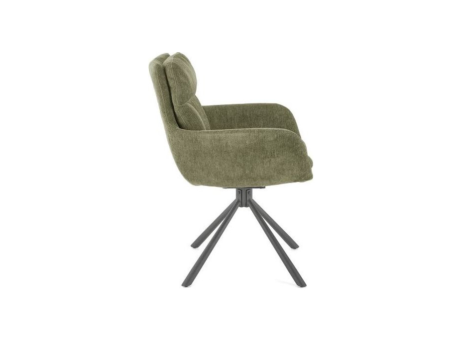Jídelní otočné křesílko HAYES - olivově zelené