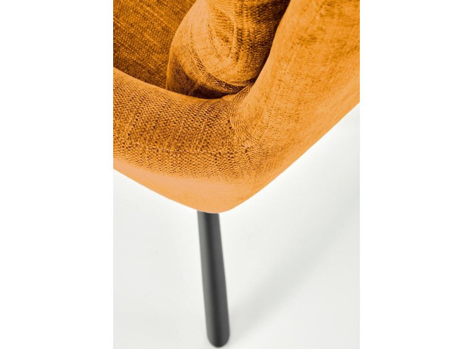 Jídelní otočné křesílko HAYES - hořčicově žluté