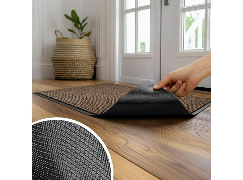 Rohožka ALMERIA 90x150 cm - hnědá