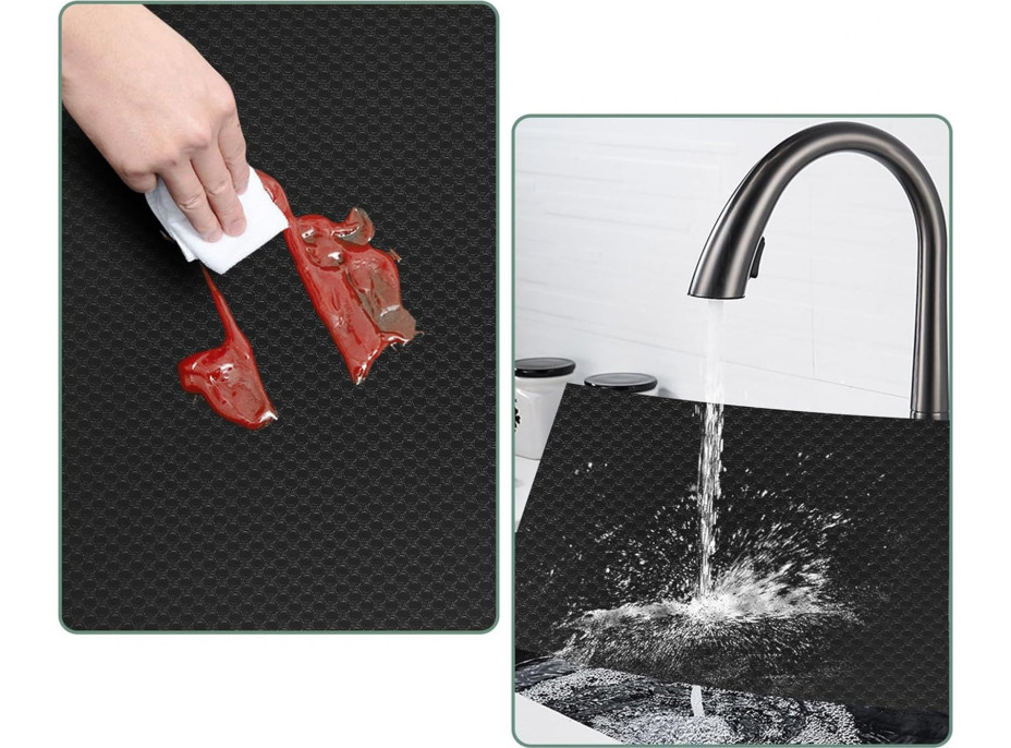 Protiskluzová podložka do zásuvky BARGO 48 x 300 cm - černá