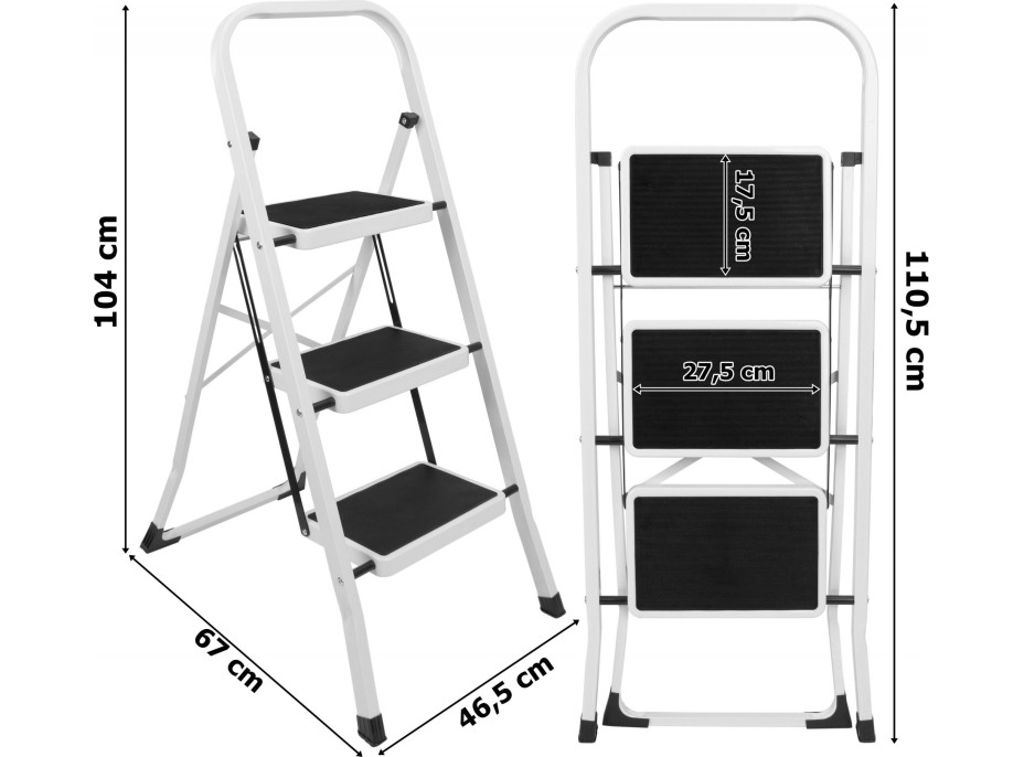 Skládací schůdky STIGE se 3 stupni