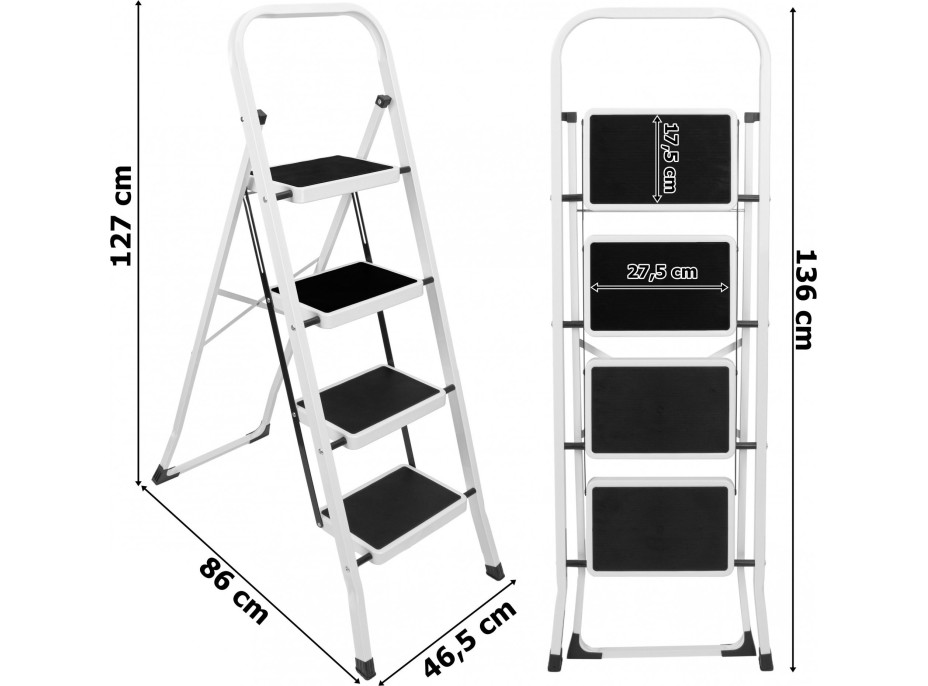 Skládací schůdky STIGE se 4 stupni