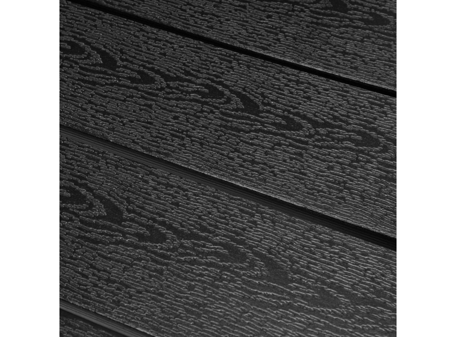 Závěsný stolek na balkon ARETTO - černý