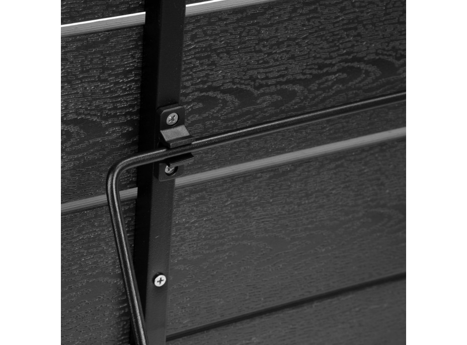 Závěsný stolek na balkon ARETTO - černý