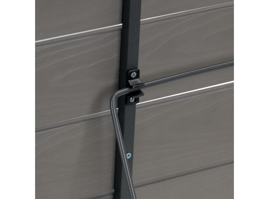 Závěsný stolek na balkon ARETTO - šedý