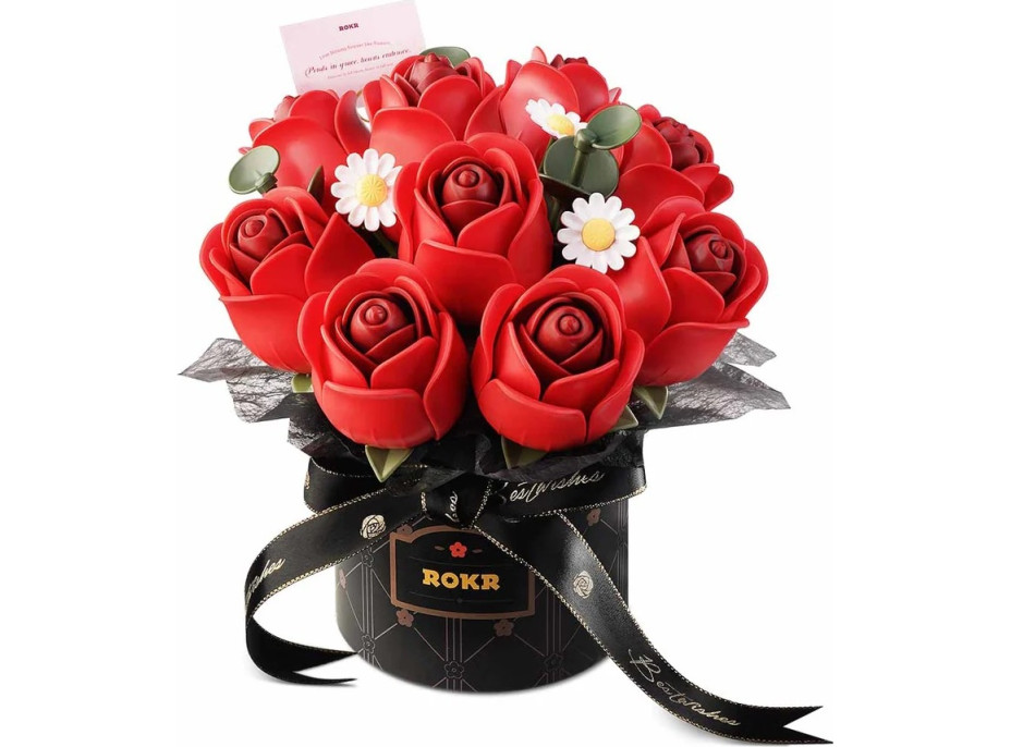 RoboTime 3D skládačka Kytice červených růží
