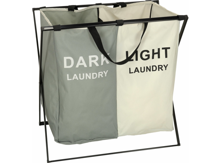 Koš na prádlo - 2 přihrádky