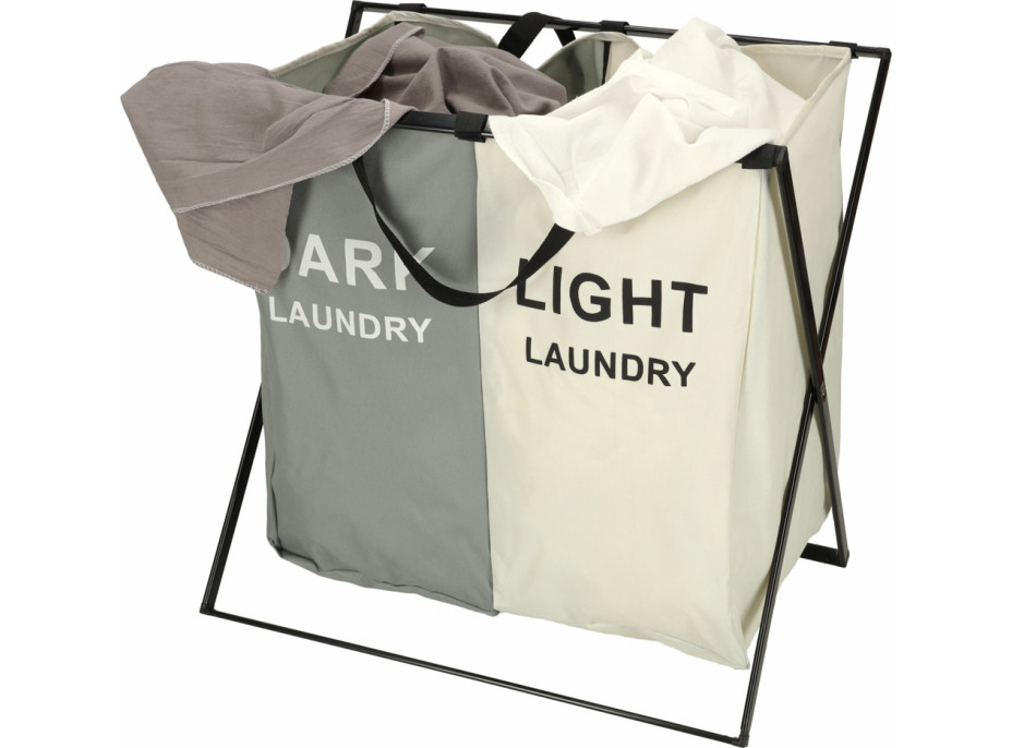 Koš na prádlo - 2 přihrádky