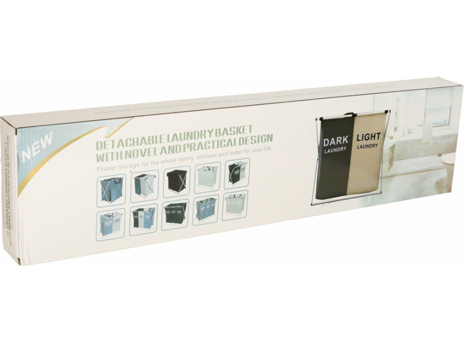 Koš na prádlo - 2 přihrádky