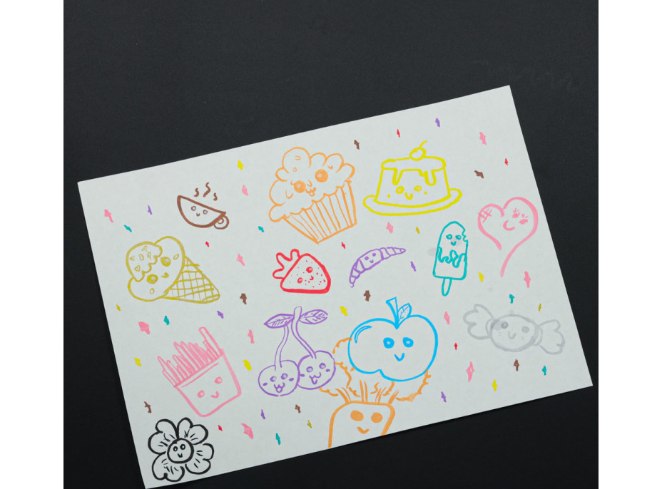 Akrylové voděodolné DIY popisovače - 12 ks