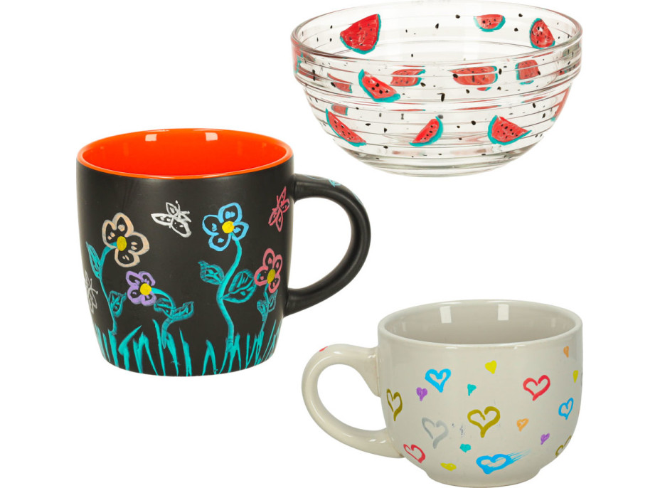 Akrylové voděodolné DIY popisovače - 12 ks