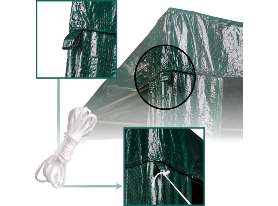 Zahradní altán 2x2 m - zelený