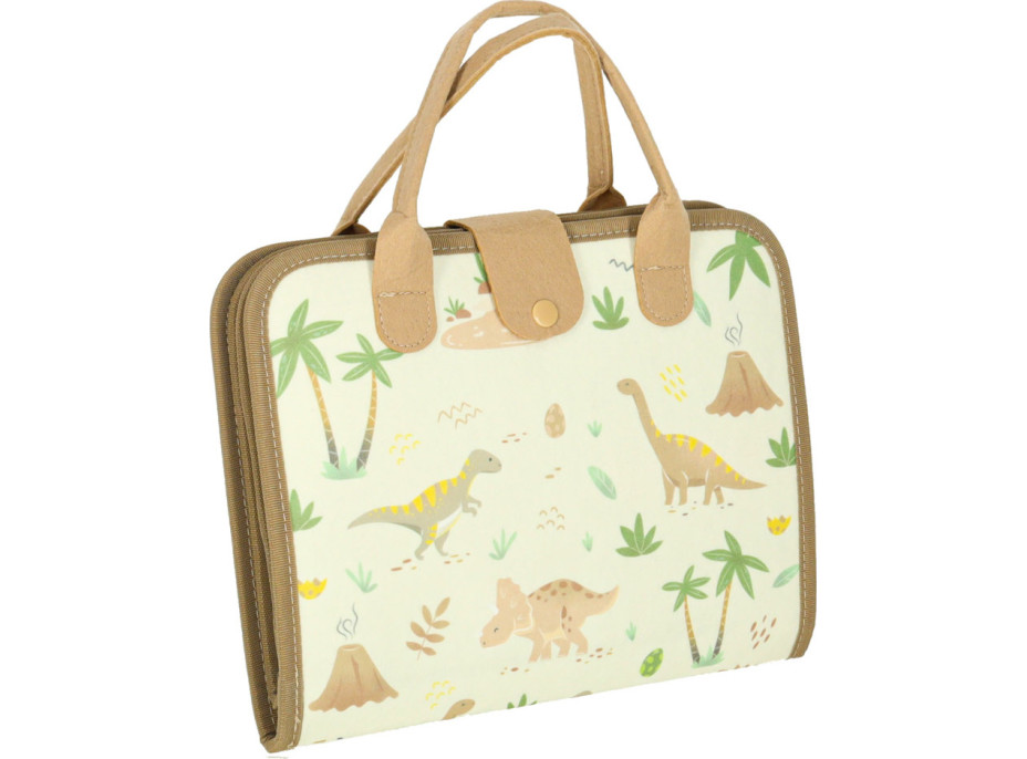 Smyslový manipulační Montessori kufřík - Dinosaur