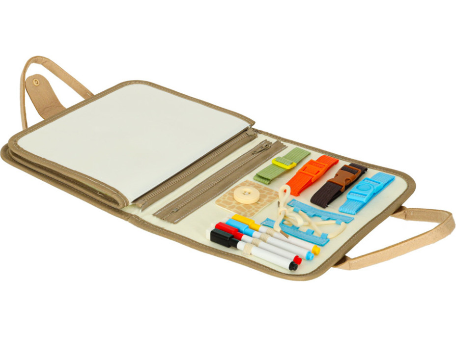 Smyslový manipulační Montessori kufřík - Dinosaur