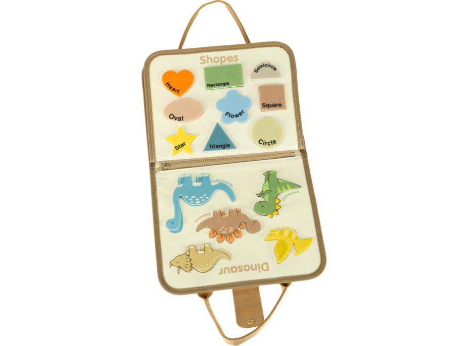 Smyslový manipulační Montessori kufřík - Dinosaur