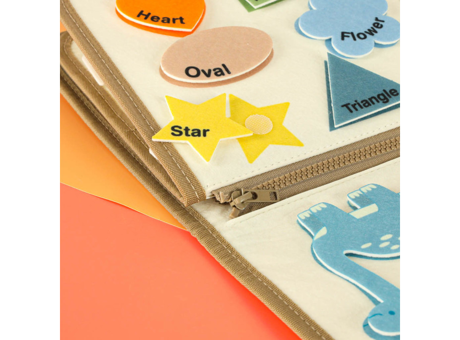 Smyslový manipulační Montessori kufřík - Dinosaur