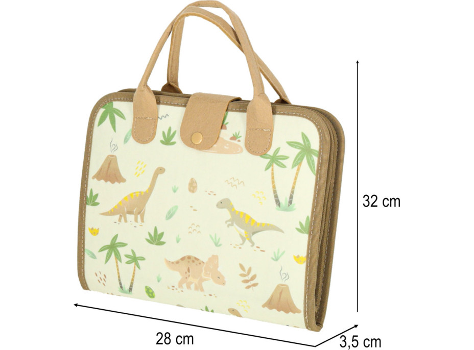 Smyslový manipulační Montessori kufřík - Dinosaur