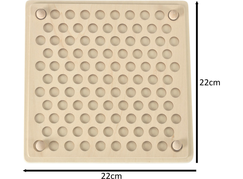 Vzdělávací Montessori kuličková mozaika - 77 prvků