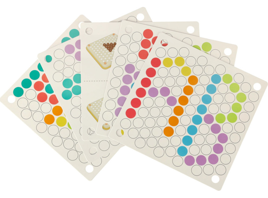 Vzdělávací Montessori kuličková mozaika - 77 prvků