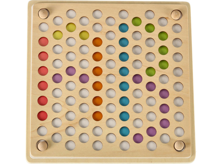 Vzdělávací Montessori kuličková mozaika - 77 prvků