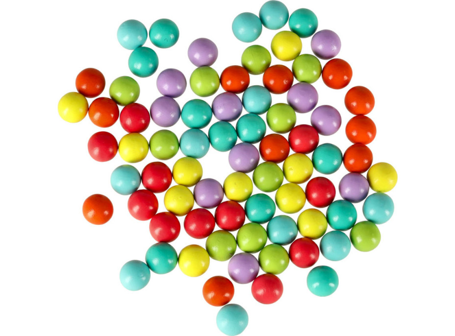 Vzdělávací Montessori kuličková mozaika - 77 prvků